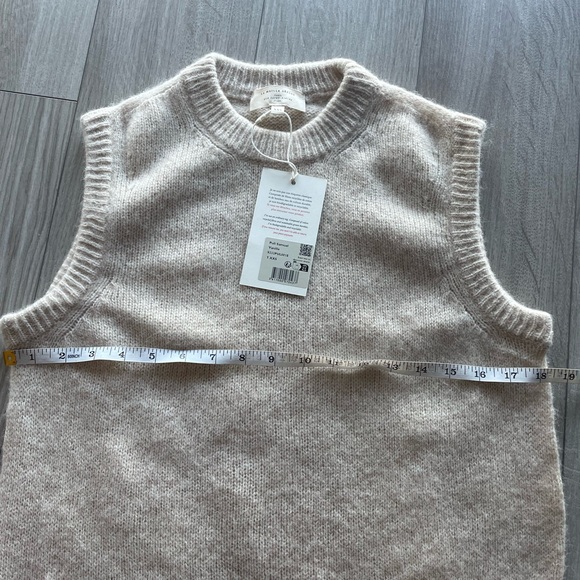 Sézane Samuel Jumper, sleeveless sweaters, XXS, Vanilla - Picture 8 of 15